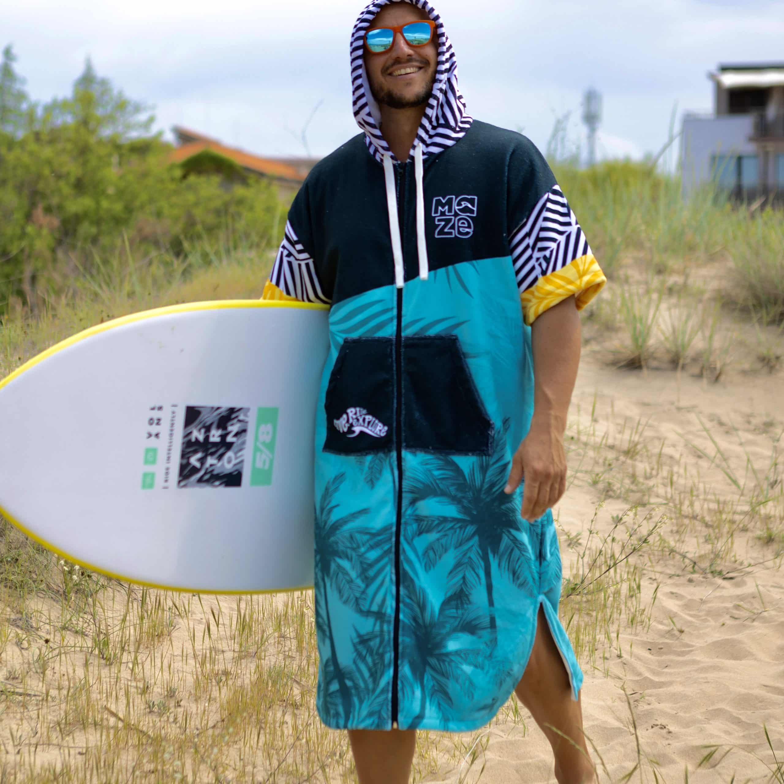 ПОНЧО MAZE BLUE TROPICAL ZIP